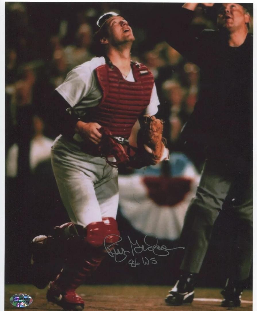 Rich Gedman (Red Sox) signed 8x10 Sureshot COA